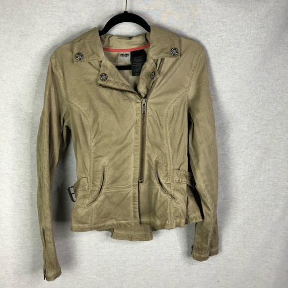 Harley-Davidson Jackets & Blazers - Harley Davidson Skull & Flames Stitched Jacket